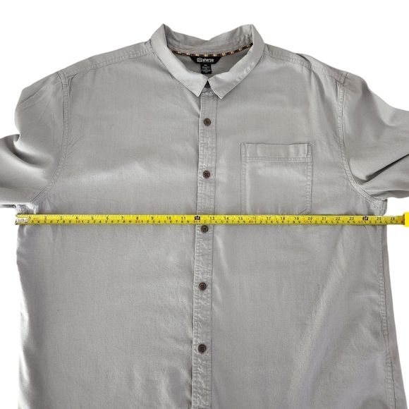 SHERPA ADVENTURE GEAR grey button down shirt XXL natural fiber casual outdoor - Picture 9 of 11